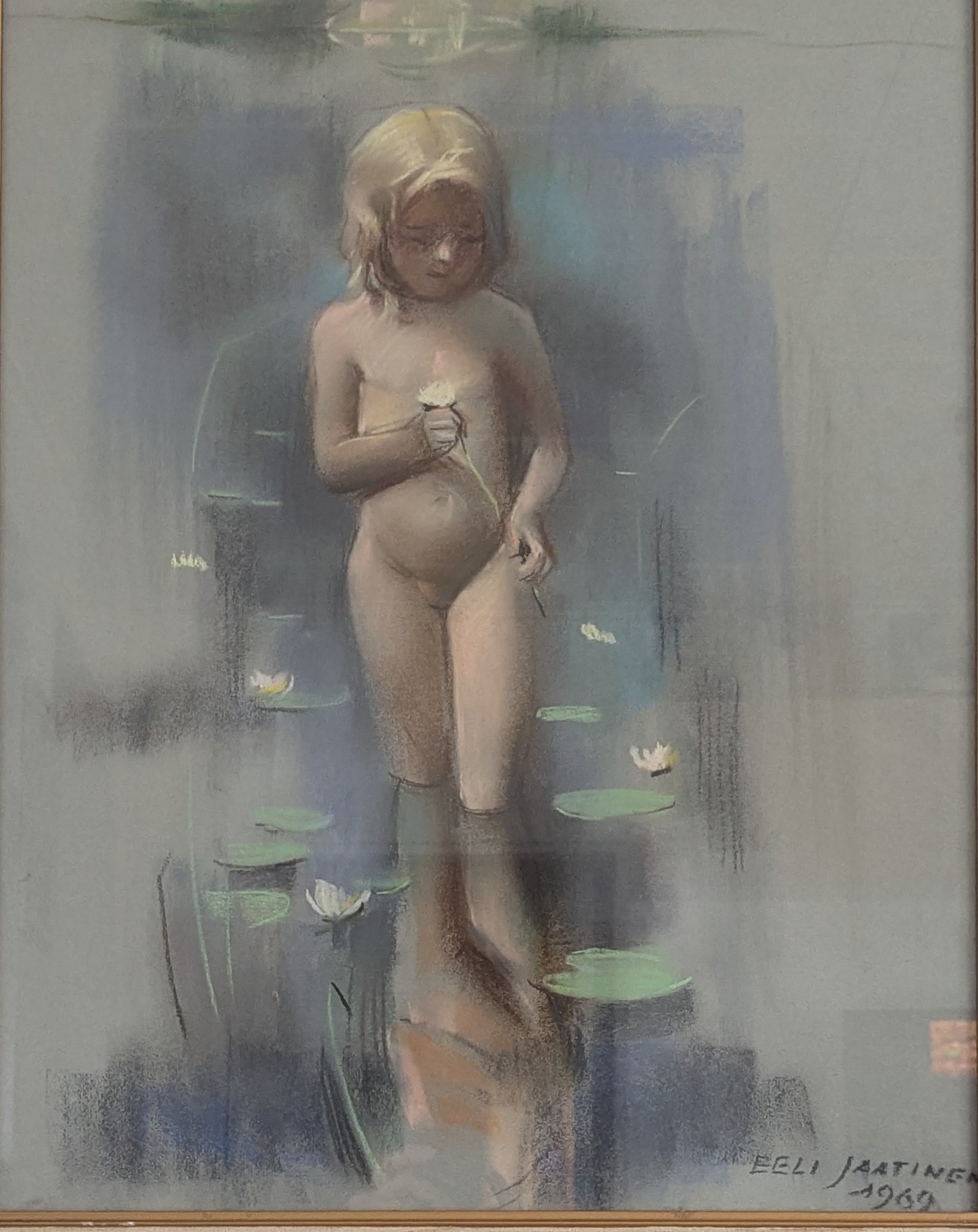 Eeli Jaatinen - Signeerattu Pastellimaalaus (1969)