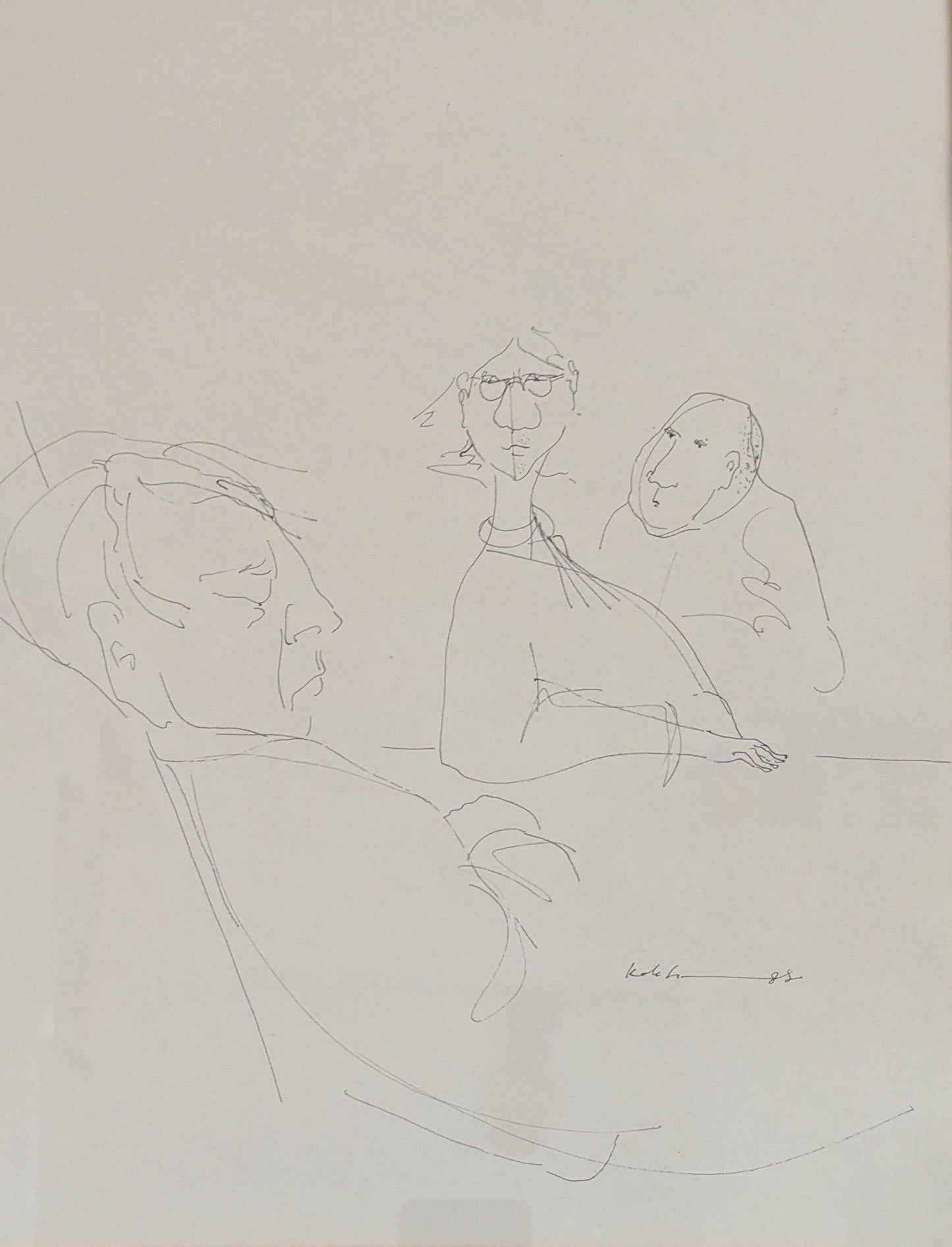 Pertti Kolehmainen - Pulma (Signeerattu Tussityö 1982)