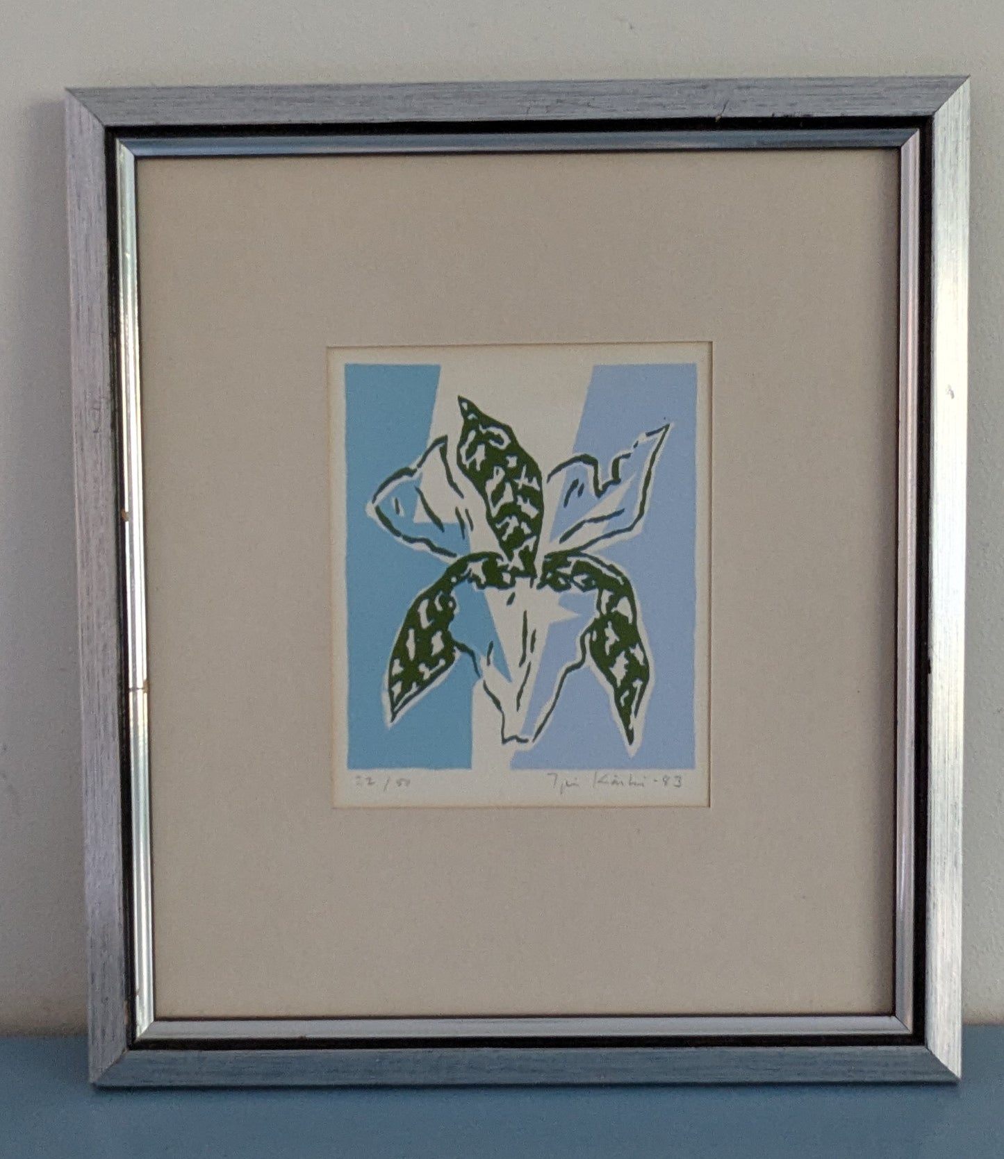 Ipi Kärki - Orkidea (Signeerattu Grafiikka 1983)