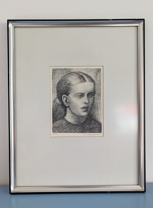 Veikko Vionoja - Marjatta (Signeerattu Litografia 1979)