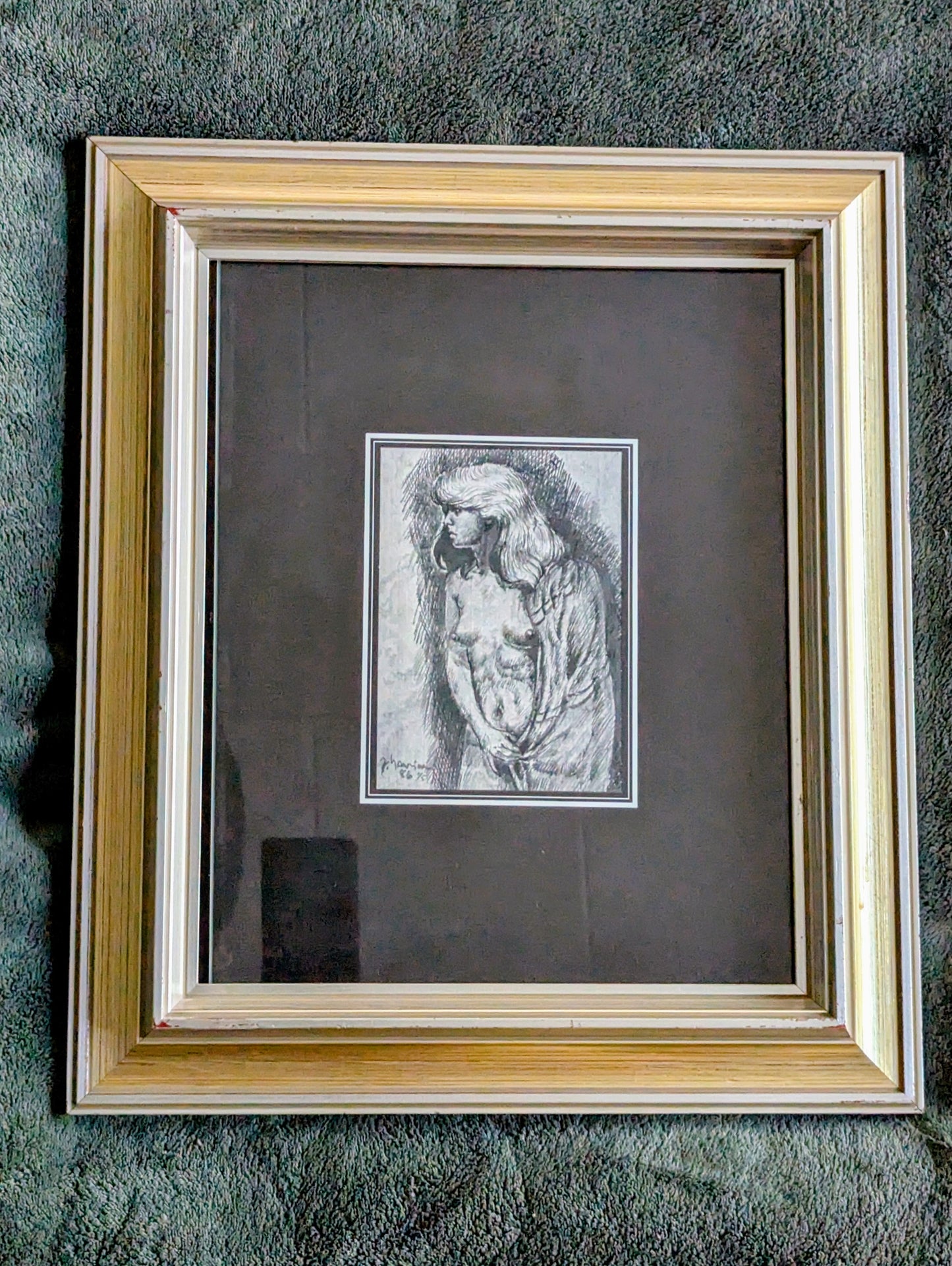 Jukka Saarinen - Signeerattu Sekatekniikka (Tussi / Lyijy, 1986)