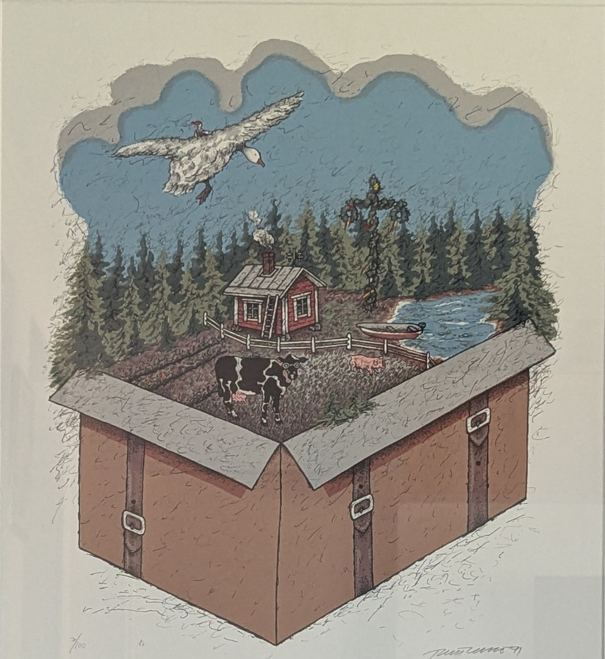 Raimo Kanerva - Signeerattu Grafiikka (1991)