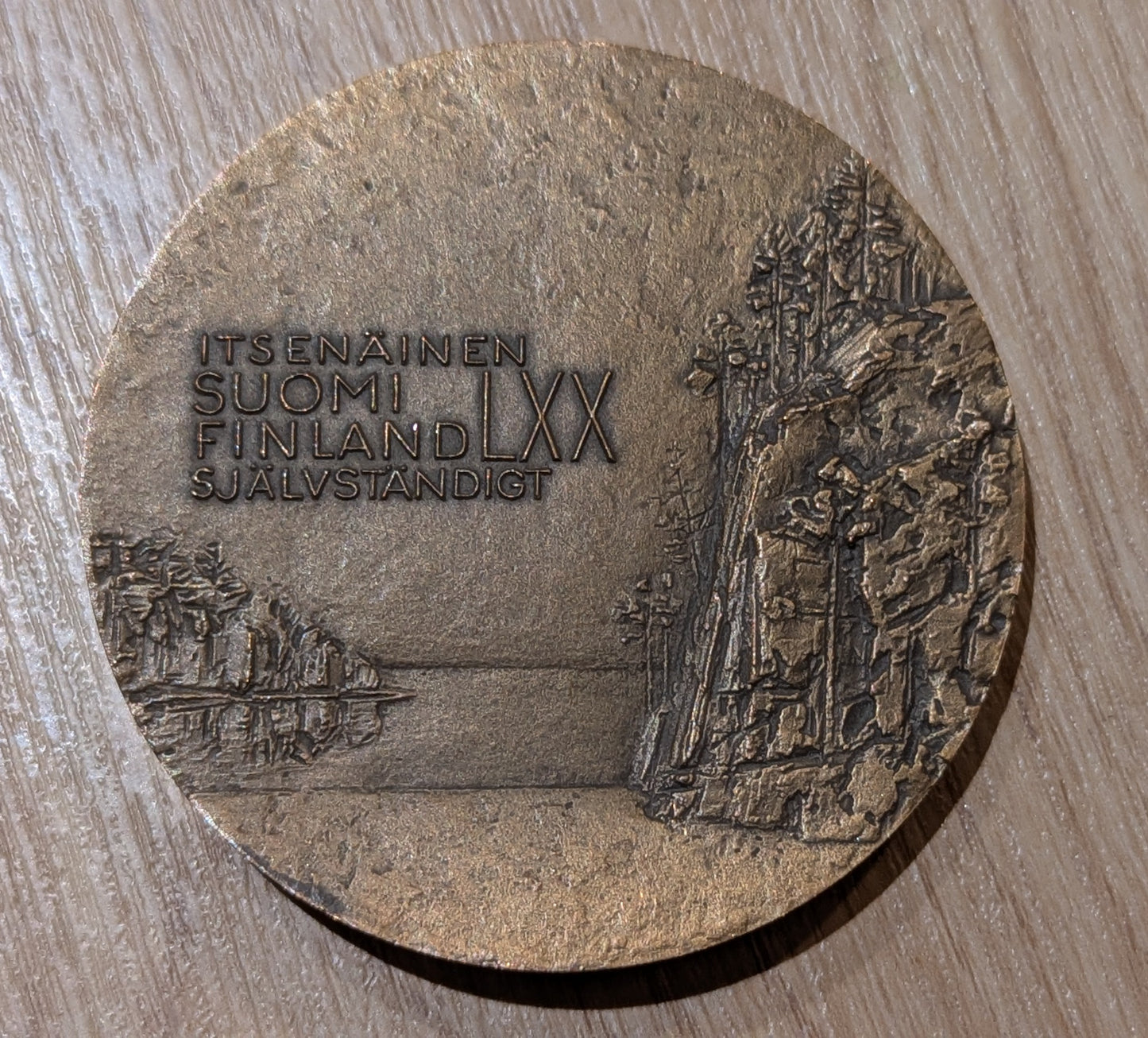 Tillander - Itsenäinen Suomi 70 Vuotta Mitali (1986, Toivo Jaatinen)