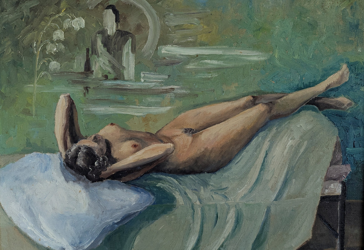 A.Halmetoja - Signeerattu Öljyvärimaalaus (1949)