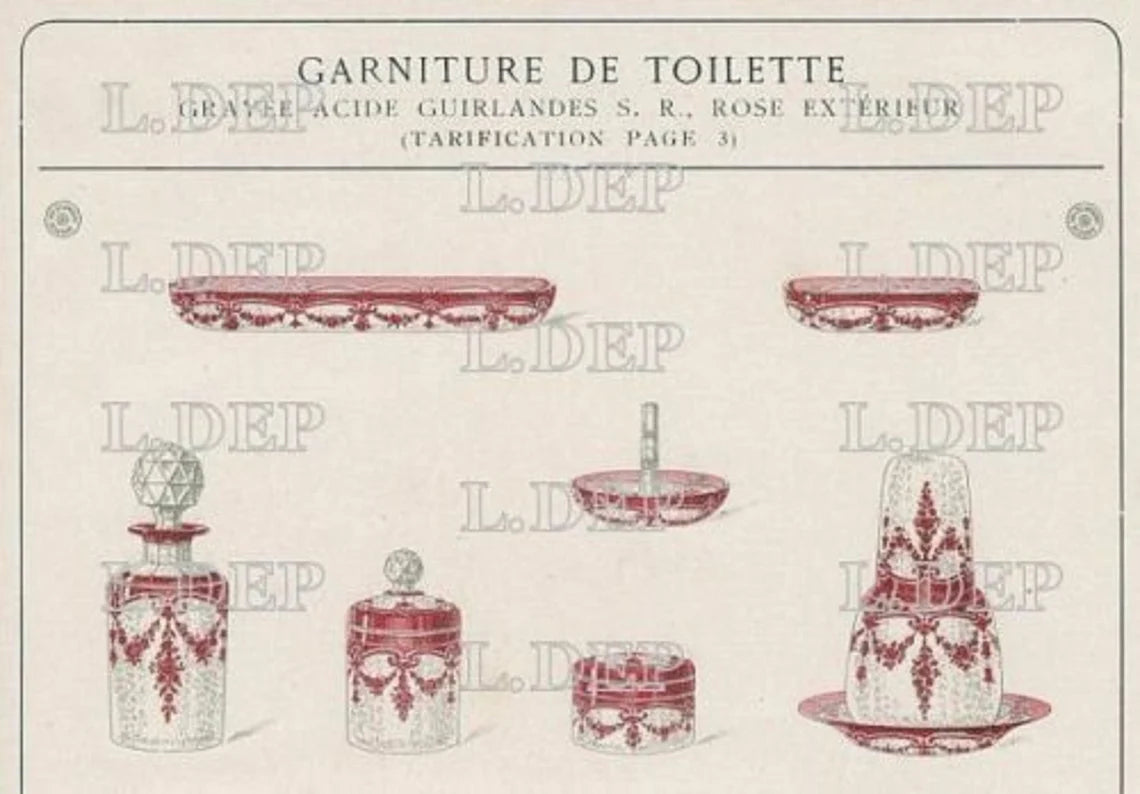 Val Saint Lambert - Parfyymipullo (1908, Signeerattu)